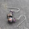 Amethyst and Pearl Earrings Amethyst and Pearl Earrings