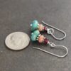 Garnet, Autumn Jasper Turquoise Earrings (2)