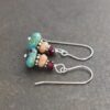 Garnet, Autumn Jasper Turquoise Earrings (3)