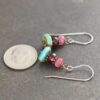 Jade, Garnet, Turquoise Earrings (2)