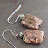 Turquoise & Plum Jasper Earrings (3)