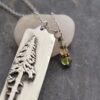 ponderosa pine tree green apatite, citrine, peridot necklace ponderosa pine tree green apatite, citrine, peridot necklace