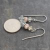Citirne, peach moonstone, aquamarine earrings (1)