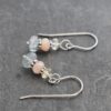 Citirne, peach moonstone, aquamarine earrings (2)