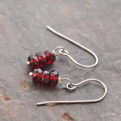 Stacked Garnet Earrings Stacked Garnet Earrings