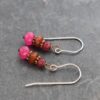 ruby agate, carneiln, ruby jade earrings (2) ruby agate, carneiln, ruby jade earrings (2)