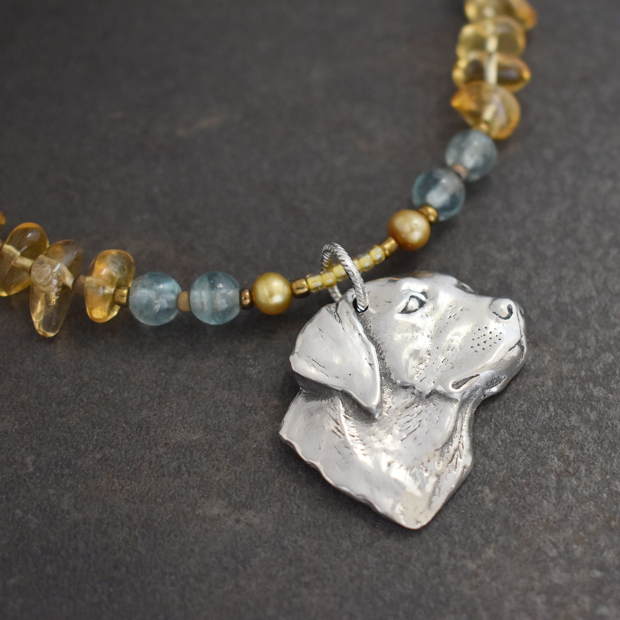 Yellow Labrador necklace