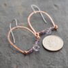 Copper Rainbow Lavender Gemstone Earrings (3)