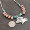 Beaded Rhodochrosite wild horse necklace (3) Beaded Rhodochrosite wild horse necklace (3)