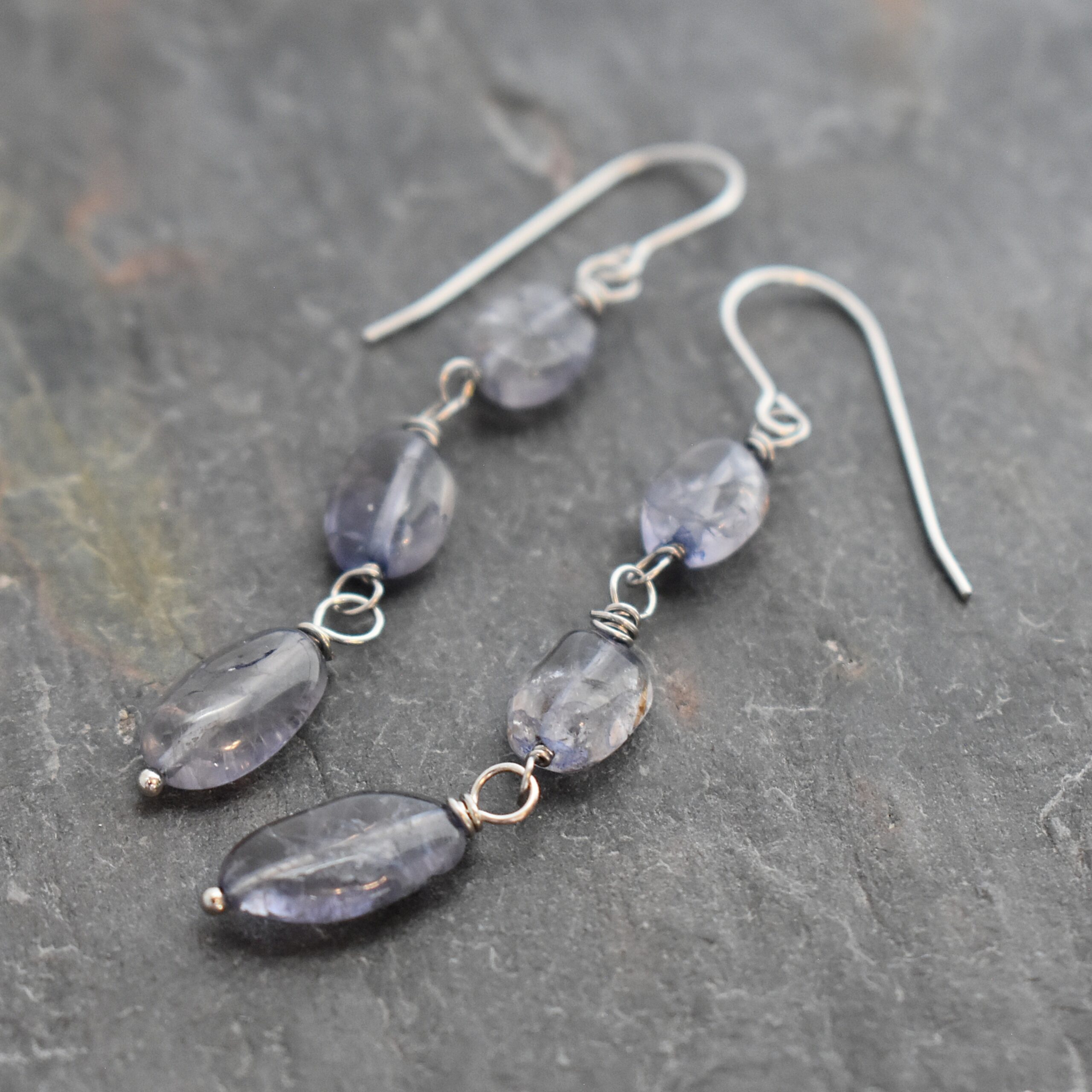 Long Iolite Earrings (4)