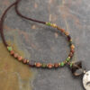 Beaded Autumn Fox with jasper (3) Beaded Autumn Fox with jasper (3)