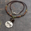 Beaded Autumn Fox with jasper Beaded Autumn Fox with jasper