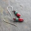 Garnet, Turquoise, Ruby Jade Earrings (3) Garnet, Turquoise, Ruby Jade Earrings (3)