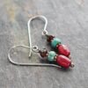 Garnet, Turquoise, Ruby Jade Earrings (5) Garnet, Turquoise, Ruby Jade Earrings (5)