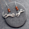 Hessonite running fox earrings (2) Hessonite running fox earrings (2)