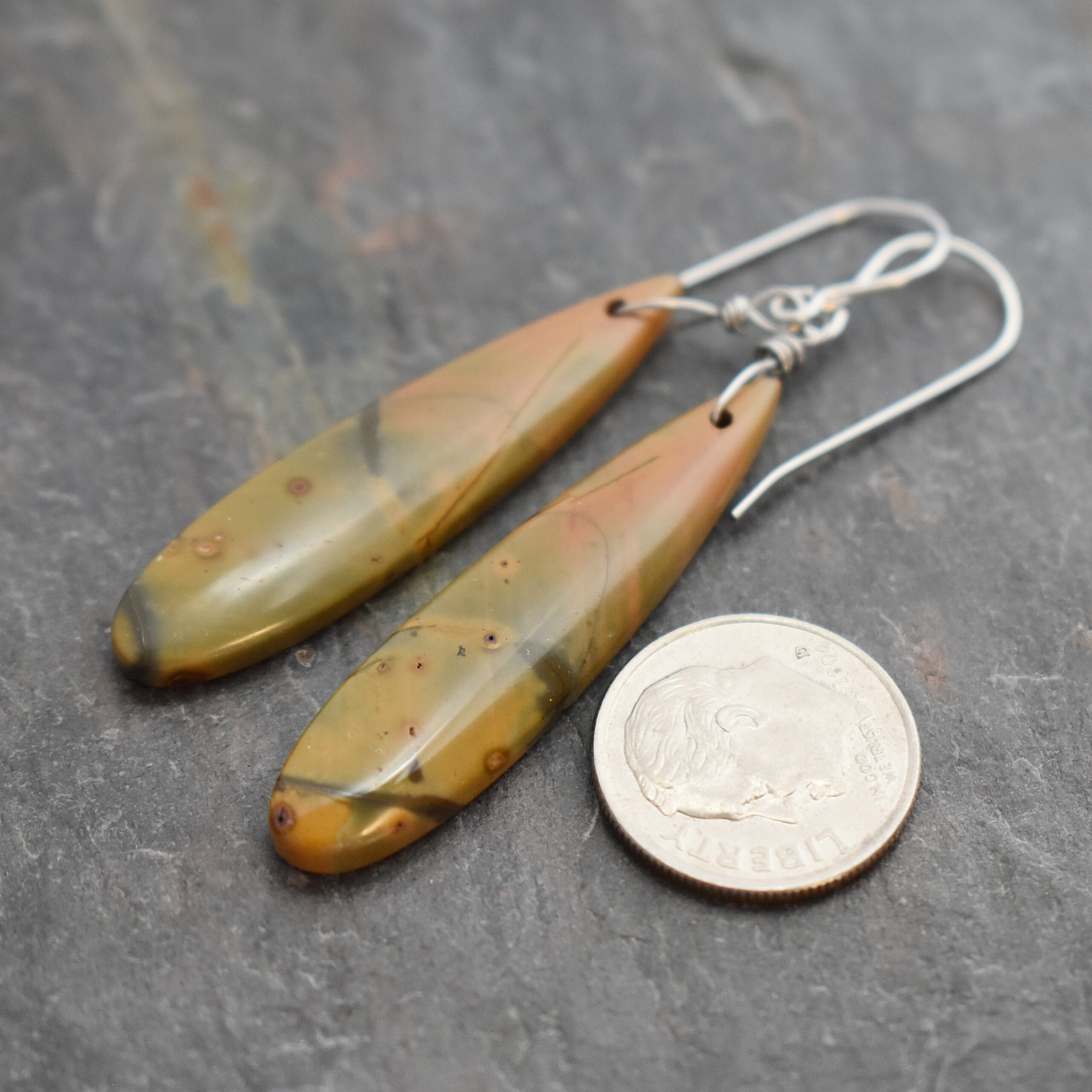 Mustard creek jasper drops earrings (5)