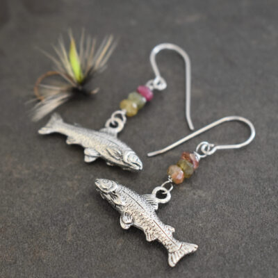 Rainbow Tourmaline Trout Earrings (5) Rainbow Tourmaline Trout Earrings (5)