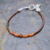 Running fox seed beaded carnelian barecelet (2)