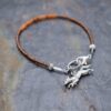 Running fox seed beaded carnelian barecelet