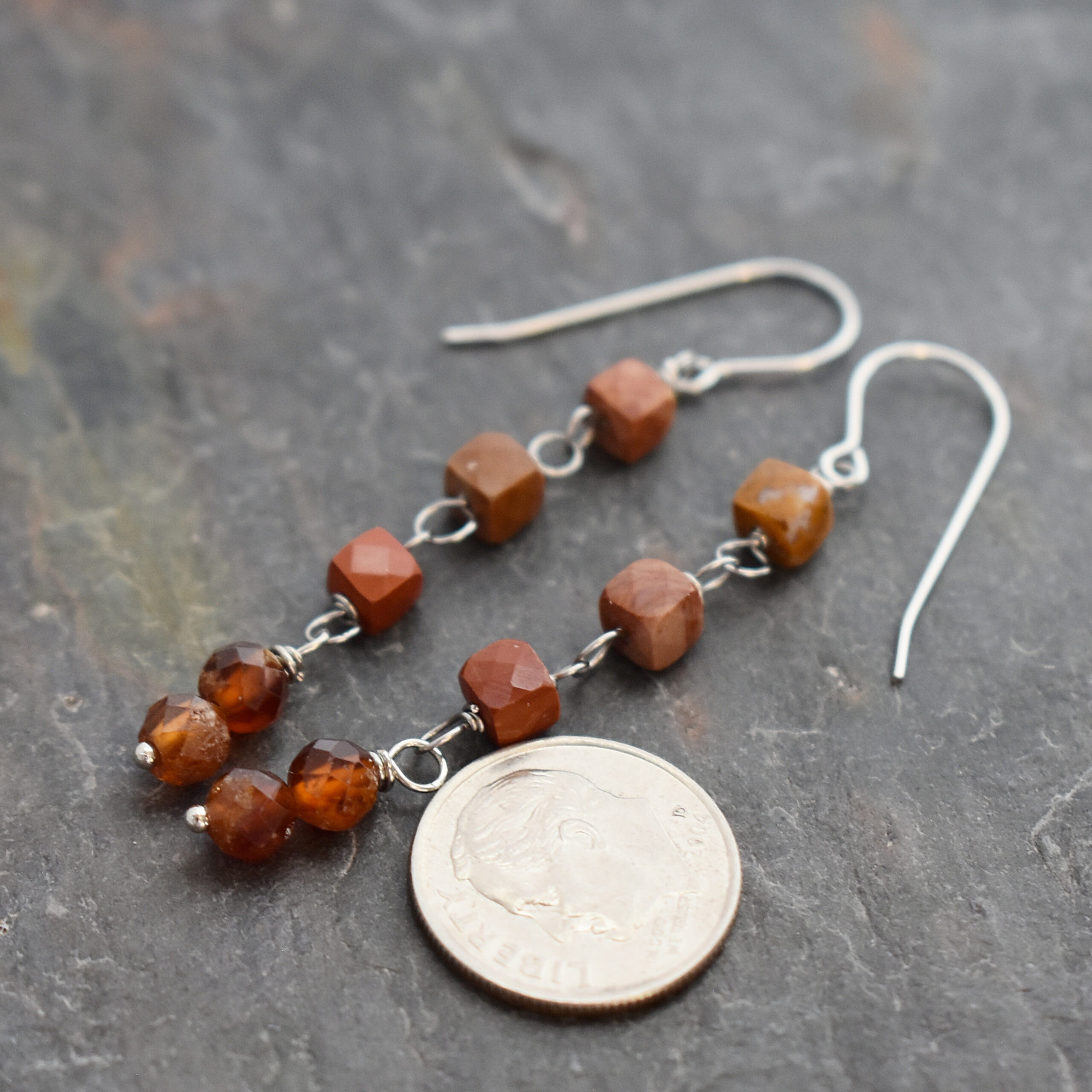 long red creek jasper and hessonite garnet earrings 1 (2)
