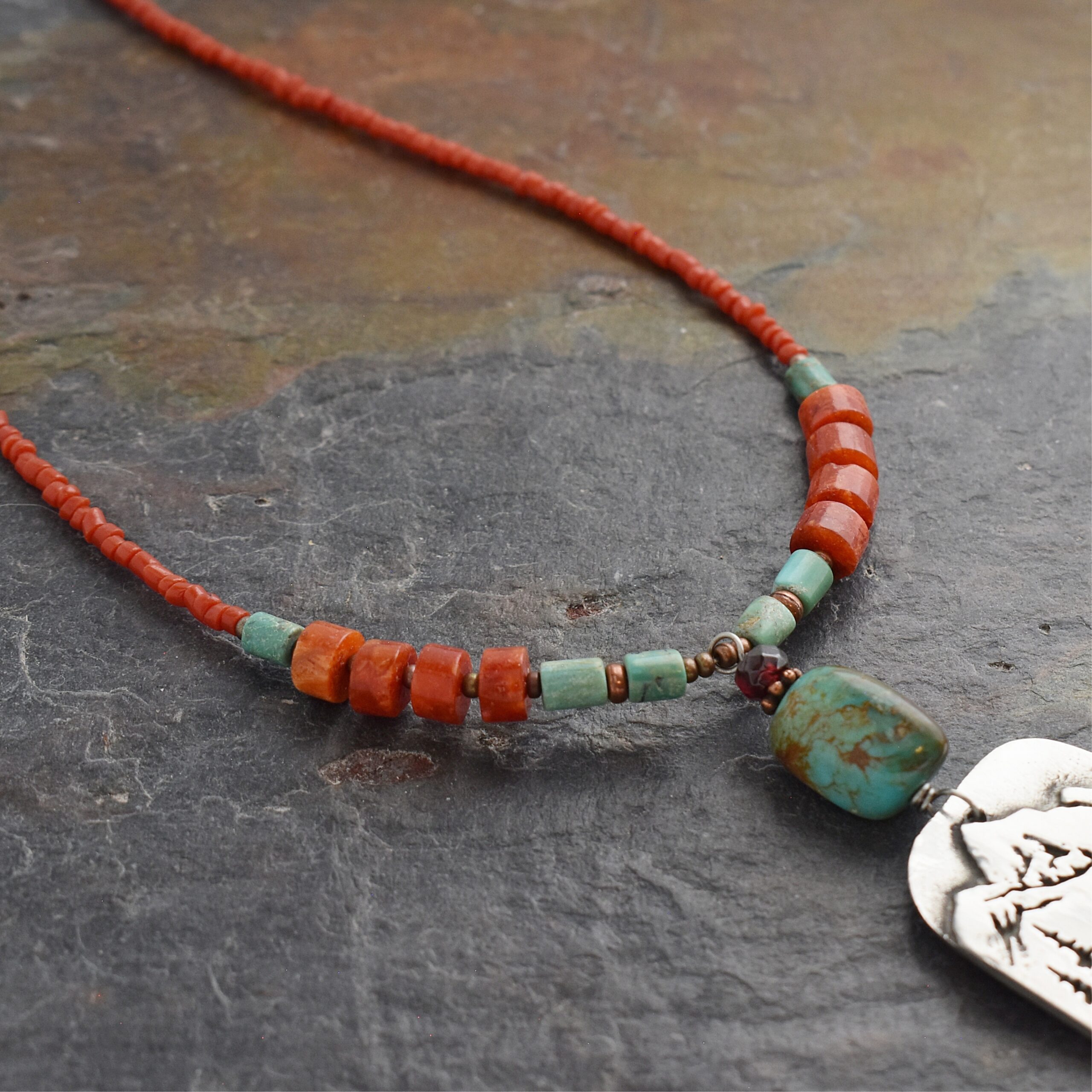 Beaded Rocky Mountain Elk Necklace (6)