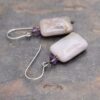 Purple Amethyst, Carzy Agate Earrings Earrings