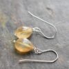 whisky quartz drop earrings whisky quartz drop earrings