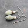 Pearl and Dragon skin agate earrings (3)