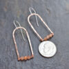 Sunstone copper rainbow earrings Sunstone copper rainbow earrings