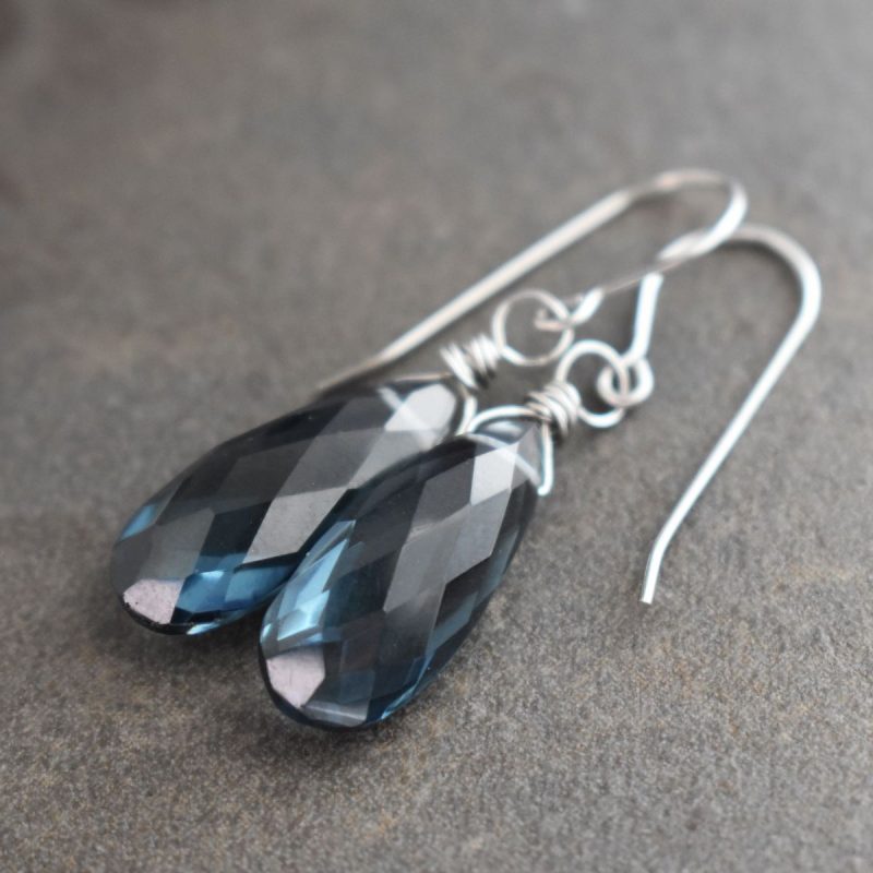 London Blue Topaz Quartz Drop Earrings London Blue Topaz Quartz Drop Earrings