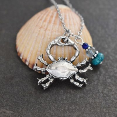 Blue Crab Necklace Blue Crab Necklace
