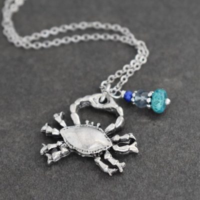 Blue Crab Necklace Blue Crab Necklace