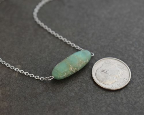 Chrysoprase stone pendant Chrysoprase stone pendant