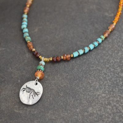 Beaded Deer Necklace Beaded Deer Necklace