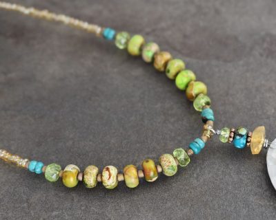 Beaded Oak Tree Necklace Beaded Oak Tree Necklace
