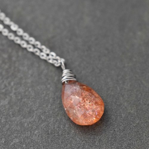 Dainty Sunstone necklace Dainty Sunstone necklace