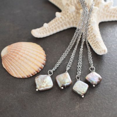 Fish bone necklace