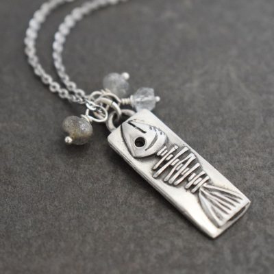 Fish bone necklace Fish bone necklace