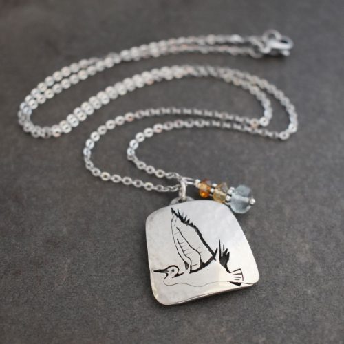 Flying Egret necklace Flying Egret necklace
