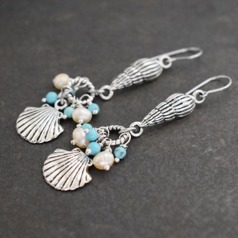 Mermaid Seashell Earrings Mermaid Seashell Earrings