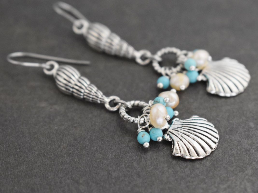 Mermaid Seashell Earrings Mermaid Seashell Earrings