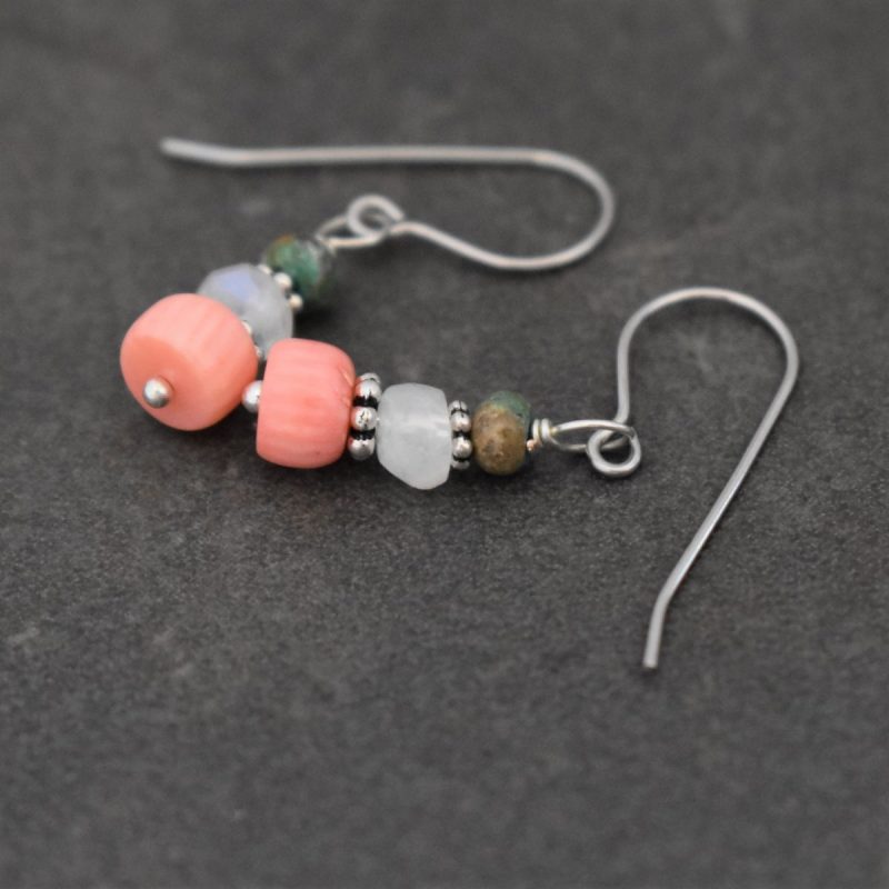 Pink Coral Earrings for summer Pink Coral Earrings for summer