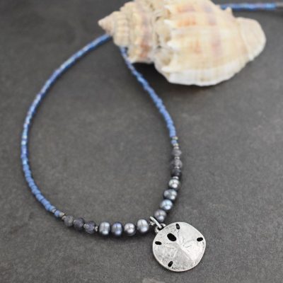 Beaded Sand Dollar Necklace Beaded Sand Dollar Necklace