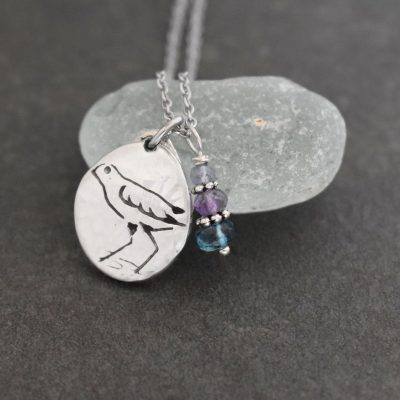 Sandpiper in water necklace Sandpiper in water necklace