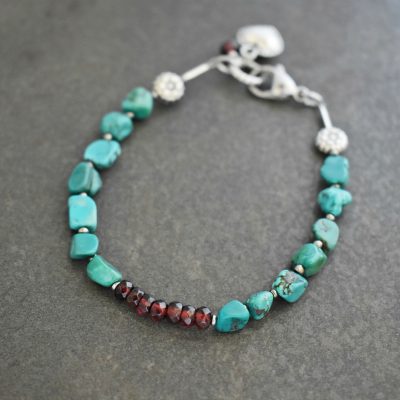 Chunky Turquoise Heart Bracelet Chunky Turquoise Heart Bracelet