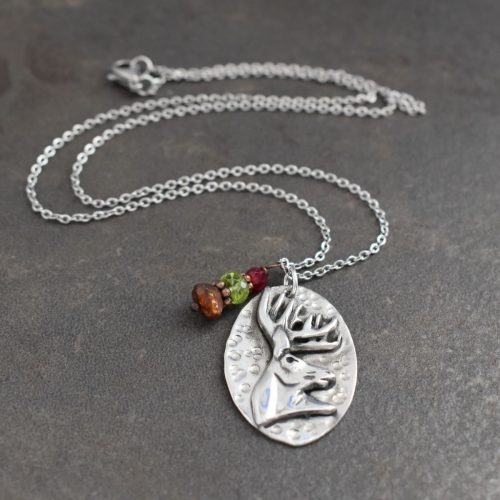 Whitetail Deer Head Necklace Whitetail Deer Head Necklace