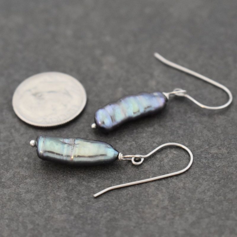 blue peacock biwi pearl earrings blue peacock biwi pearl earrings