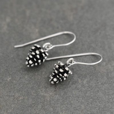 dainty pine cone earrings dainty pine cone earrings