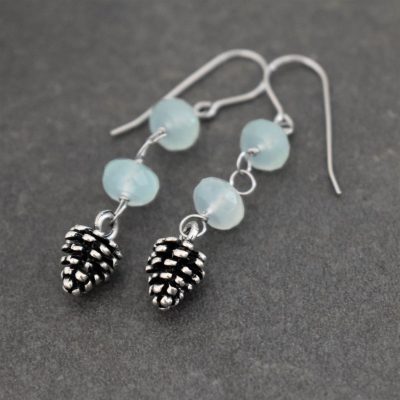 silver pine cone earrings silver pine cone earrings