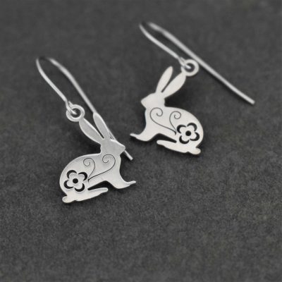 Small silver rabbit earrings Small silver rabbit earrings